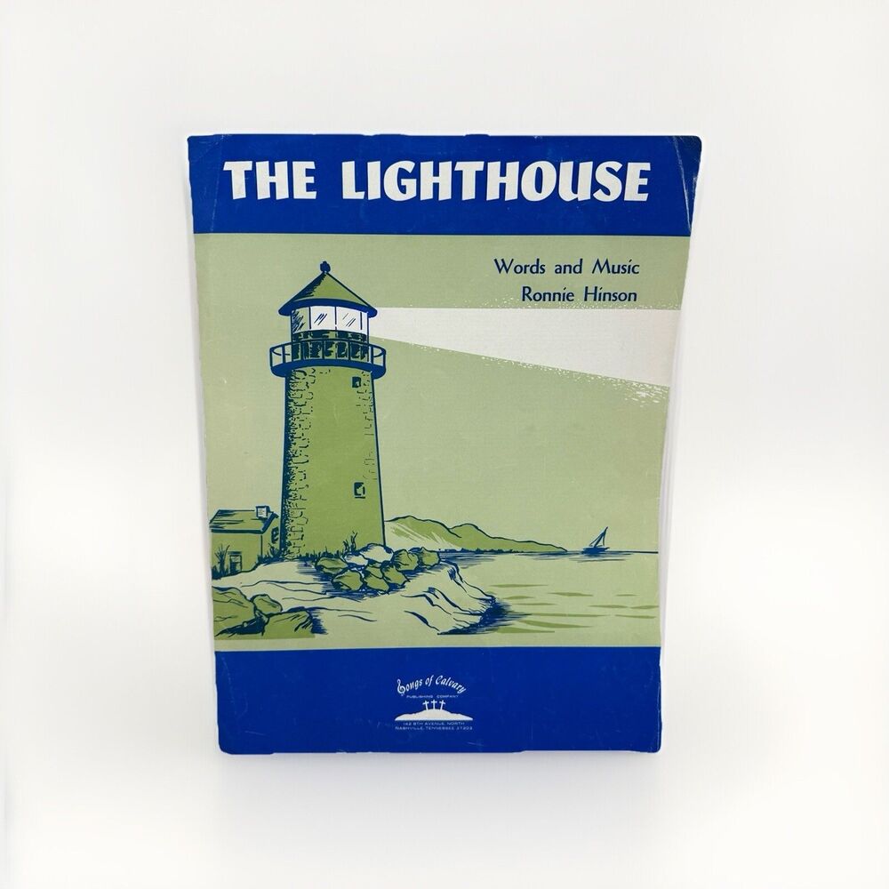 The Lighthouse by Ronnie Hinson Southern Gospel 1971 Sheet Music Christian